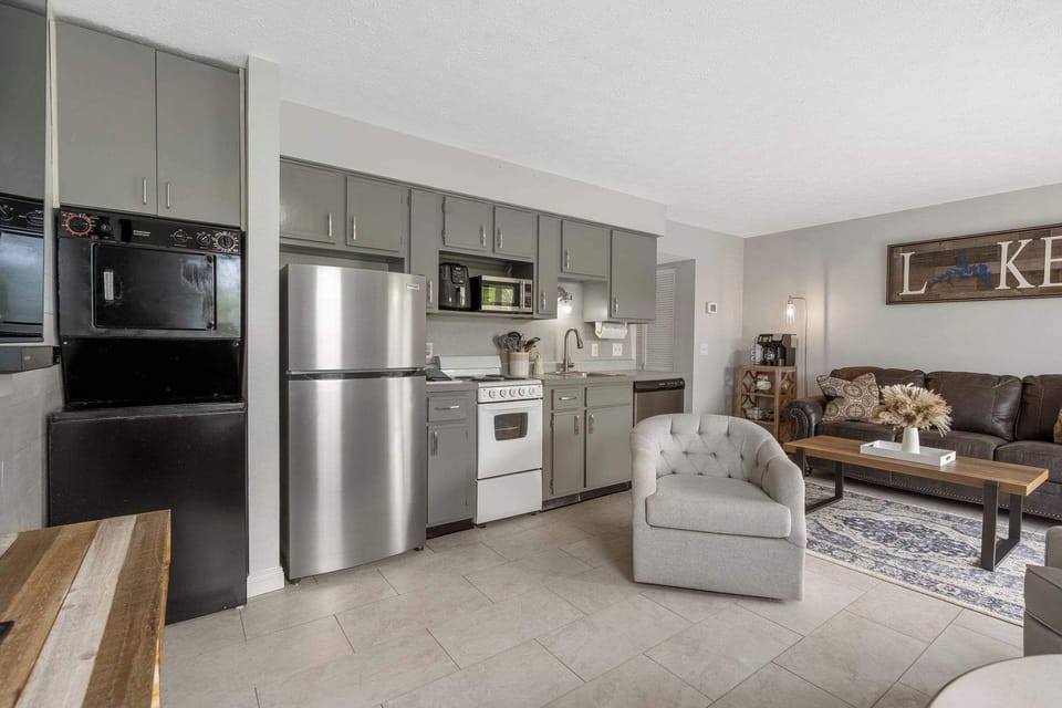 Open concept Kitchen and Living Spaces provide the perfect cozy spot to relax