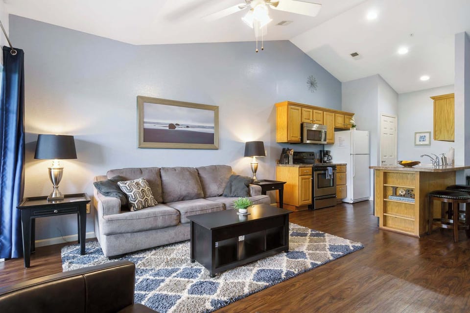 Living Room with pull out Queen sofa bed