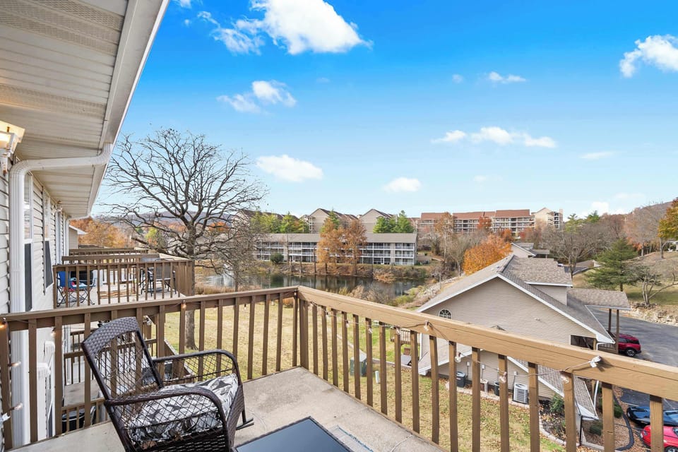 Outdoor seating in the balcony