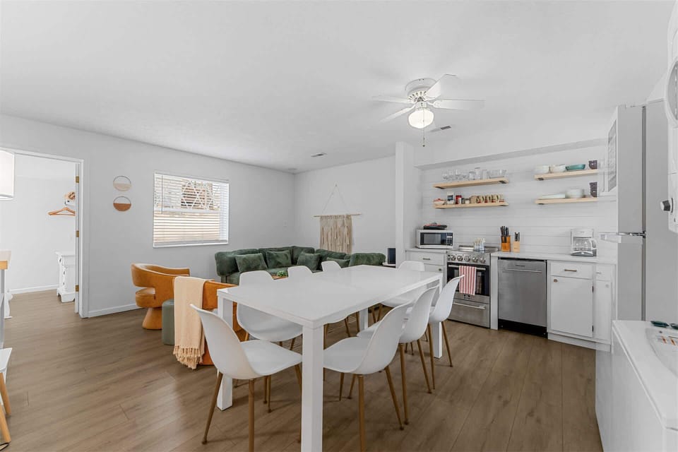 The open, airy layout of the main area is perfect for visiting together