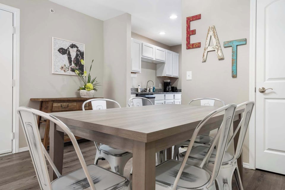 Dining and kitchen area