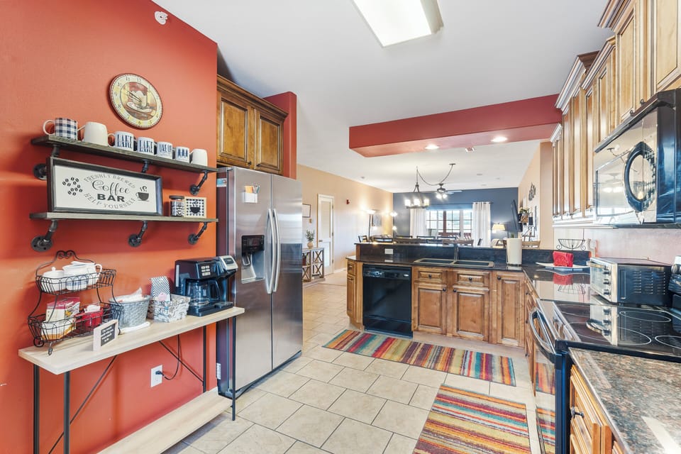 Craft culinary delights in the fully-equipped kitchen