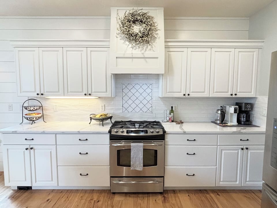 Fully stocked spacious kitchen allows you to cook like a pro. 