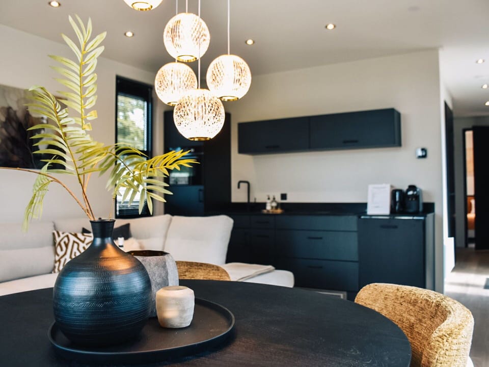 Table, Furniture, Property, Cabinetry, Comfort, Plant, Lighting, Interior Design, Living Room, Building