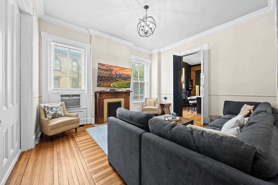 Living Room: Modern elegance meets cozy comfort in the classy living room.