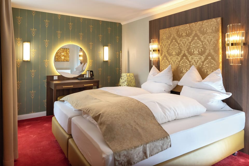 Superior Double Room, Non Smoking, Private Bathroom | In-room safe, individually decorated, desk, blackout drapes