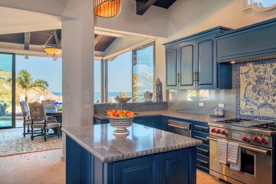Fully equipped kitchen with ocean views