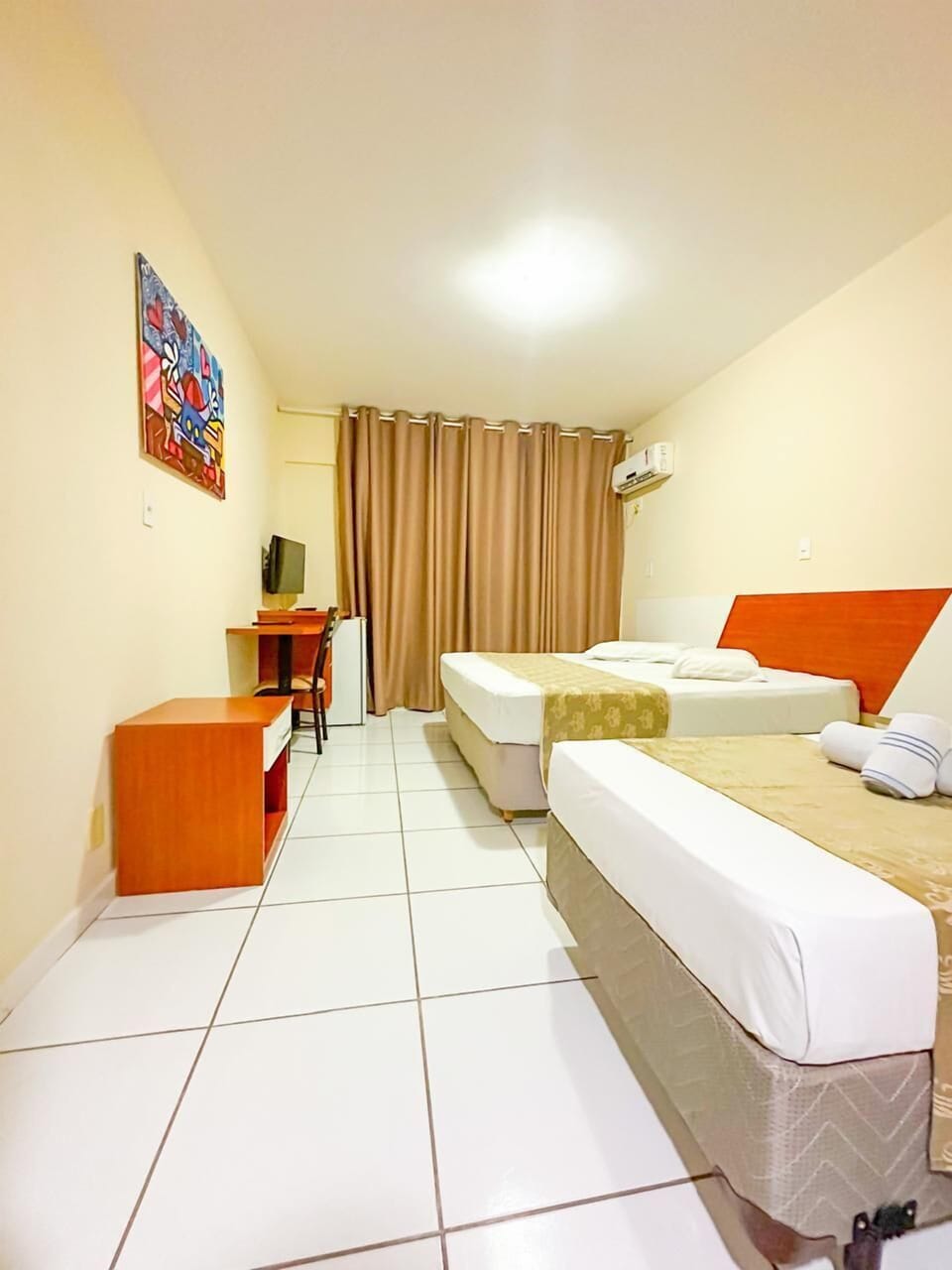 Standard Triple Room, Balcony | Desk, laptop workspace, blackout drapes, free WiFi