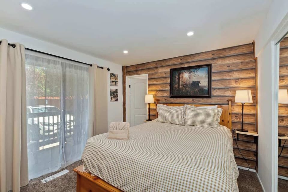 Master bedroom with private bathroom and balcony