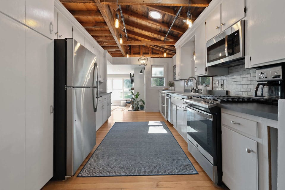 large kitchen for preparing all your meals