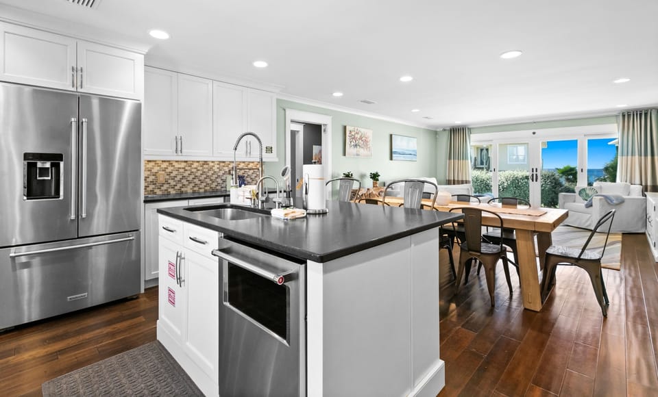 Gulf views even from the kitchen