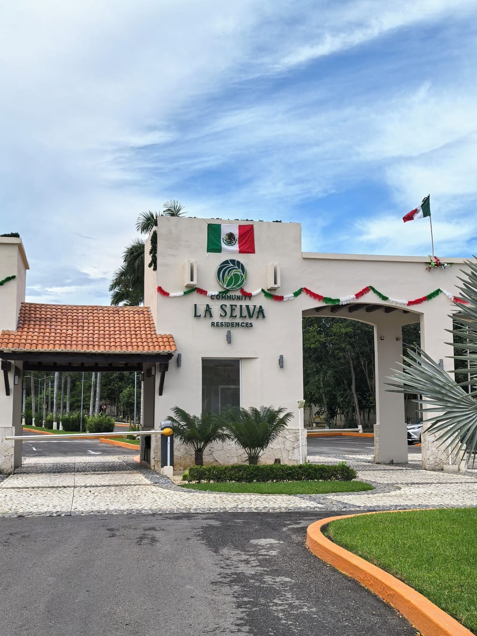 Gated community entrance