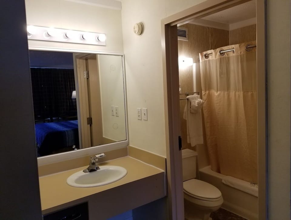 Standard Double Room | Bathroom | Separate tub and shower, towels, soap, shampoo