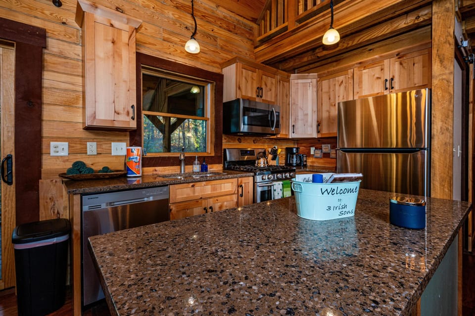 Well-equipped kitchen with modern appliances and ample space
