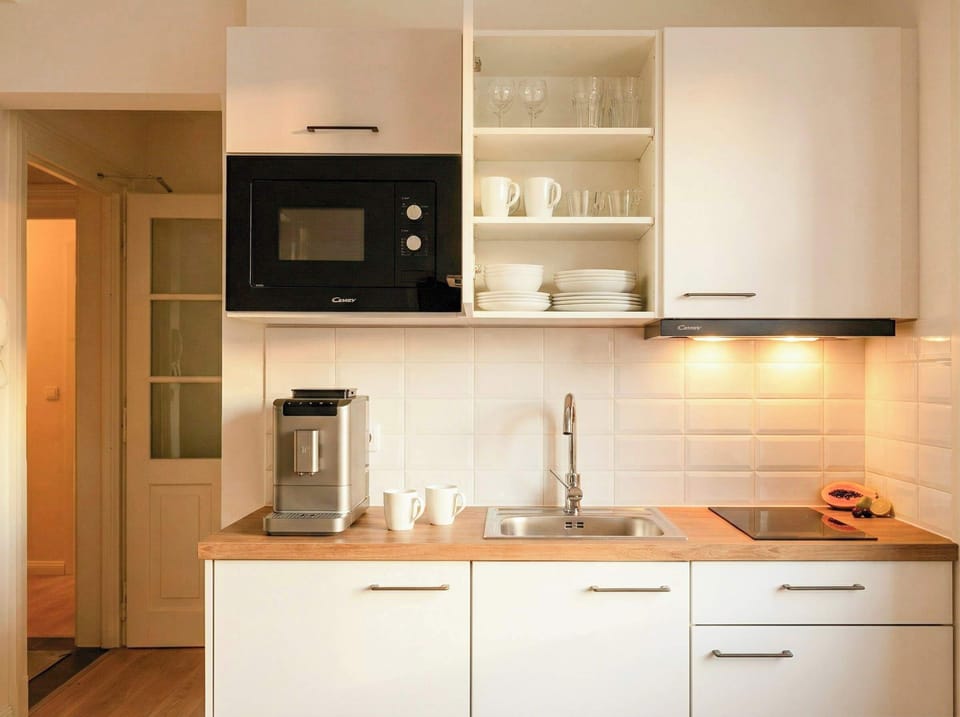 Fully equipped kitchen with everything you need for basic cooking - please, see the list of amenities