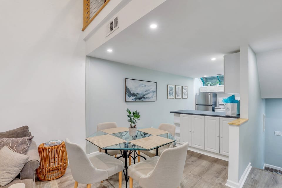 Dining table featuring 4 chairs