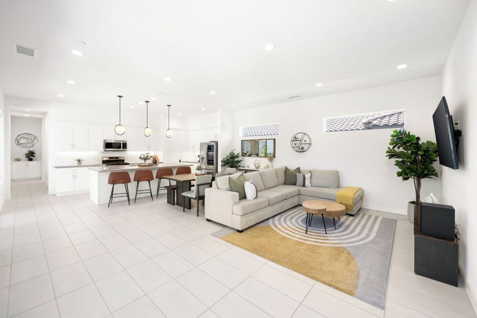 Living spaces so everyone can be together throughout your stay.