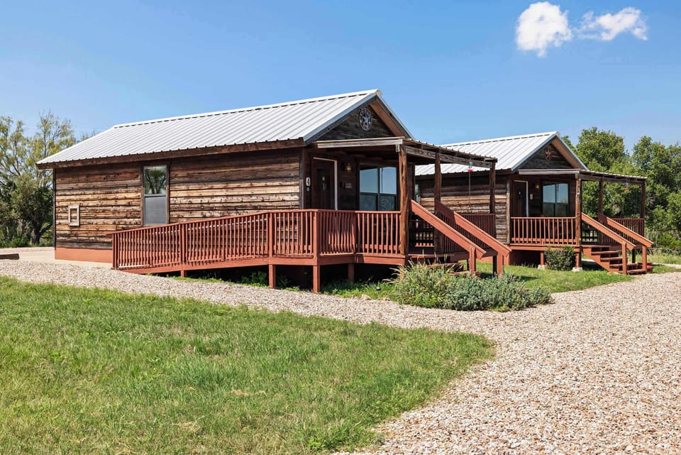 Cabin Exterior with Accessibility Ramp