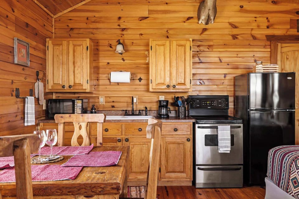Enjoy the convenience of a fully equipped kitchen, perfect for preparing home-cooked meals during your stay!