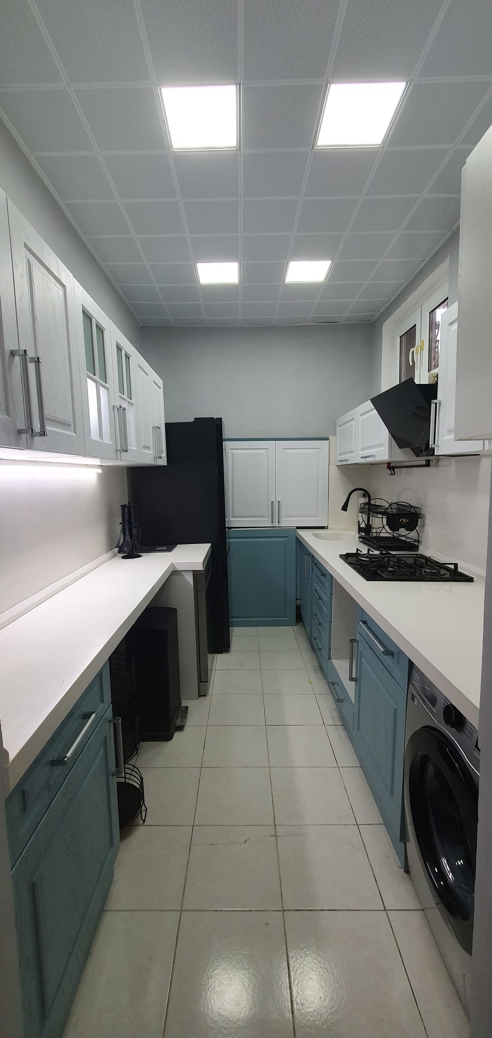 Shared fridge, electric kettle