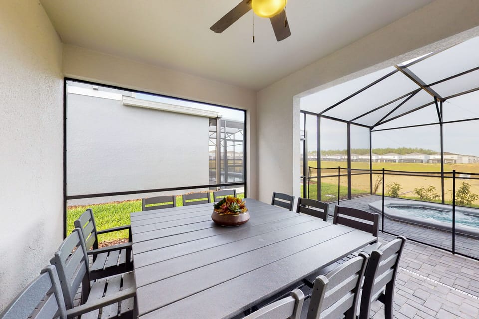 Outdoor dining area