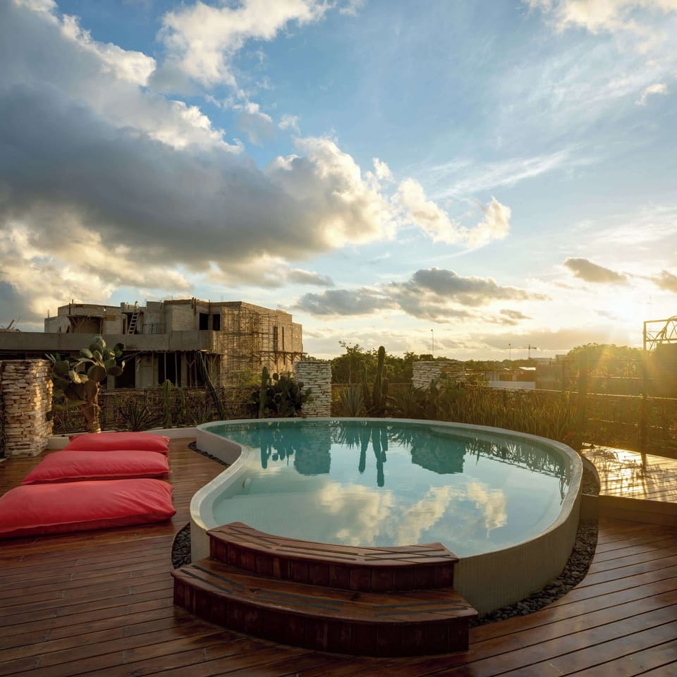 Rooftop swimming pool