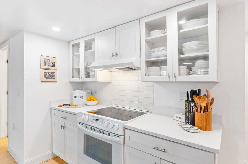 Well-equipped kitchen amenities for all your cooking needs.