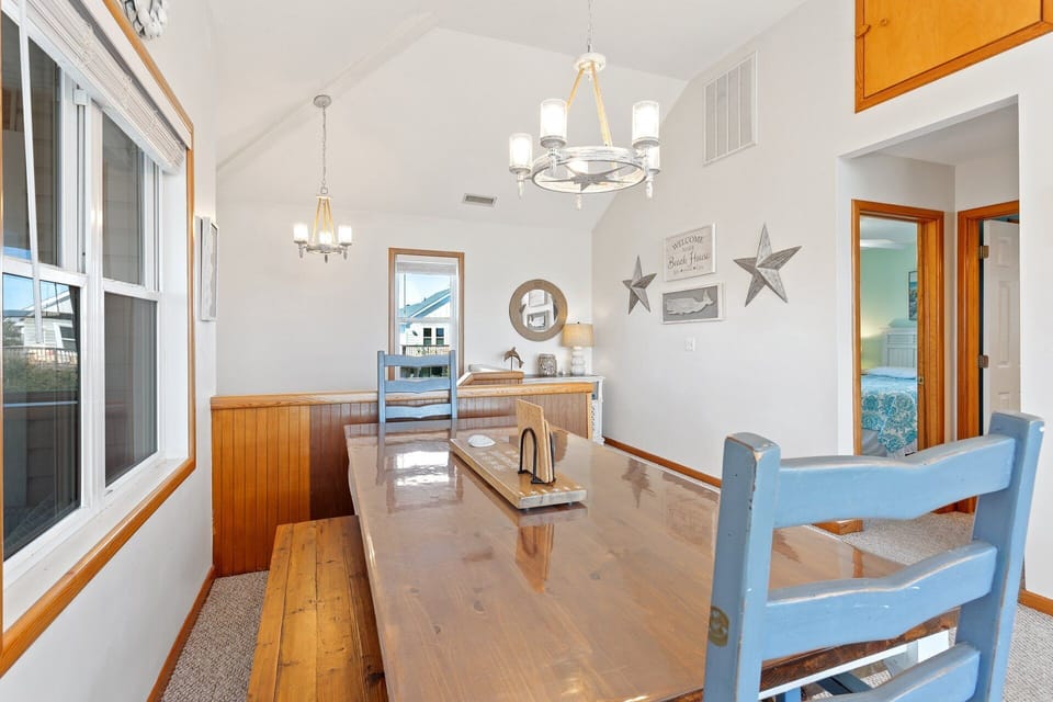 Eat together in the Dining Area with seating for 8!