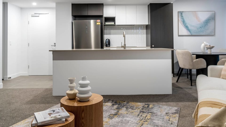 Sleek design with practical layout.