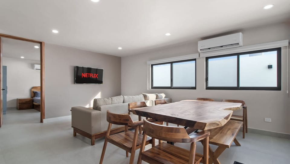 Living room & dining room