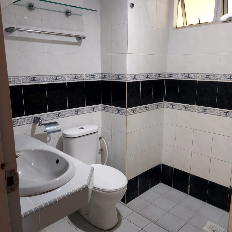 Standard Apartment, Balcony, Partial Sea View | Bathroom | Shower, hair dryer, towels, soap