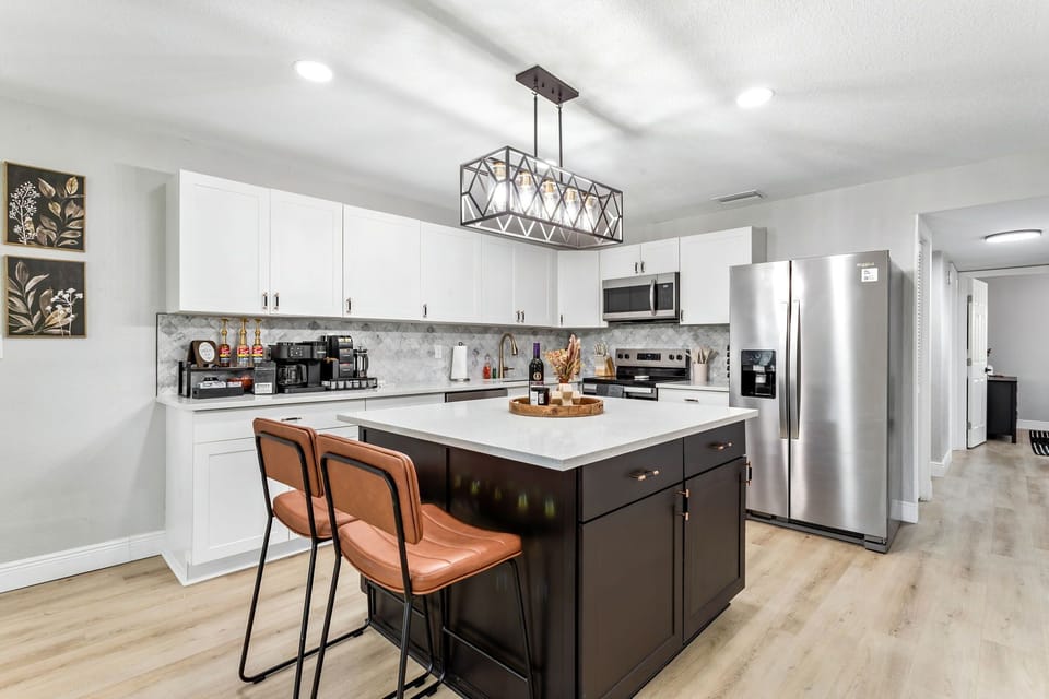 This kitchen has it all, a spacious layout and beautiful natural light.