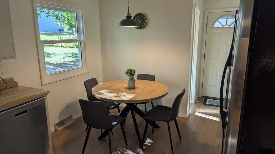 Kitchen table.