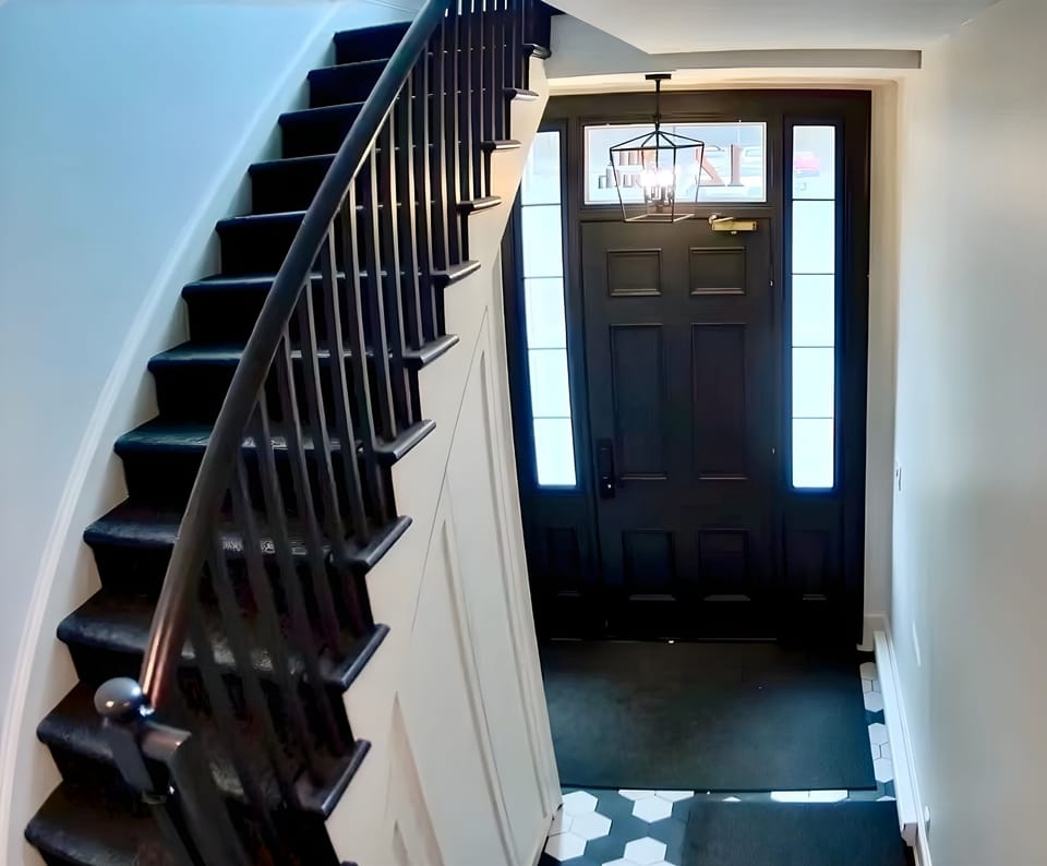 Stairwell leading to Suite