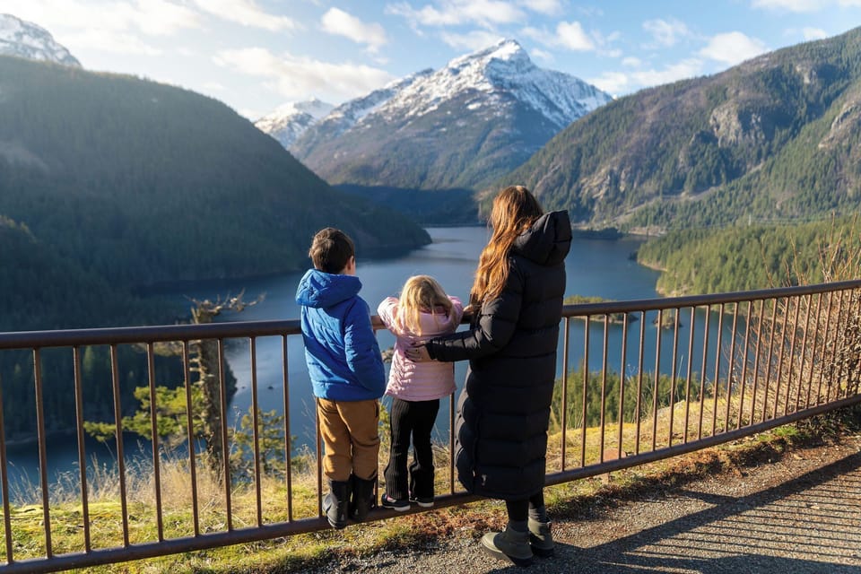 Enjoy exploring Diablo Lake Vista Point - you can visit any time of year!