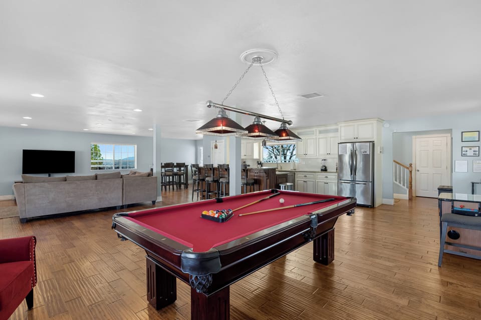 Pool table.