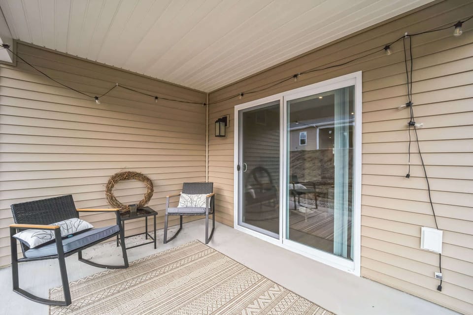 Light a candle and have a night cap on the back porch. Look at how the landscaping is finally coming in and possibly the Northern Lights if you're lucky! 