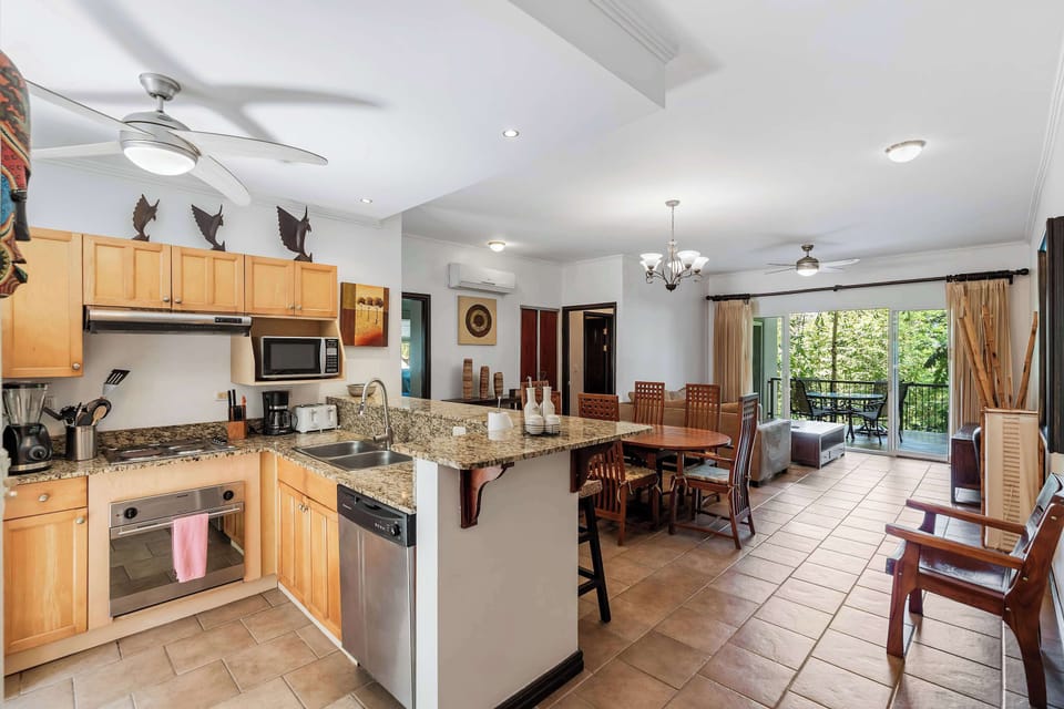 Small fully equipped kitchen