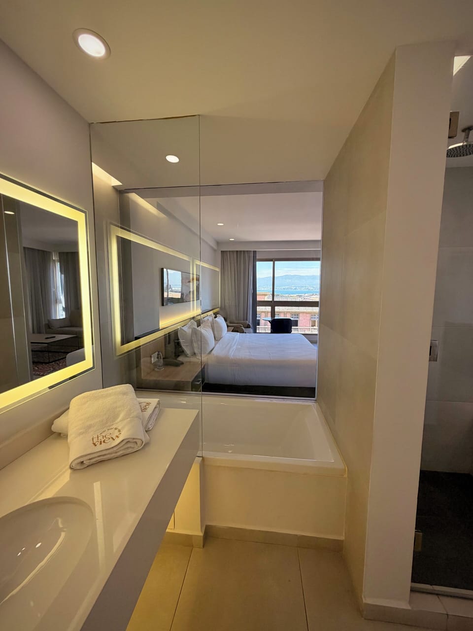 Deluxe Suite | Bathroom | Separate tub and shower, slippers, towels, soap