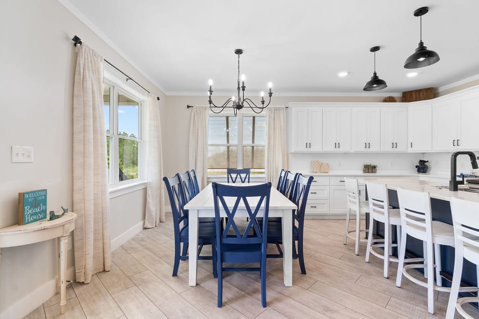 Dining table for eight