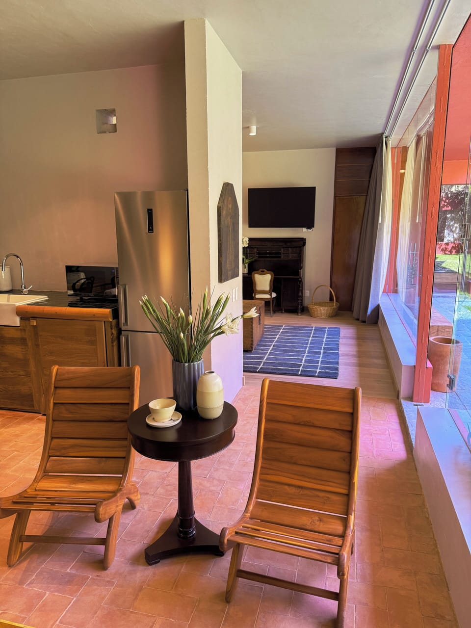 Premium Room | Living area | 50-inch Smart TV with cable channels, TV, pay movies