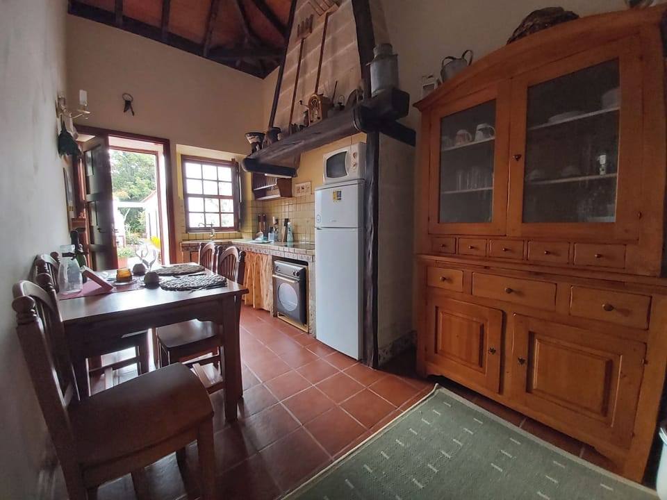 Villa | Private kitchen | Fridge, microwave, oven, stovetop