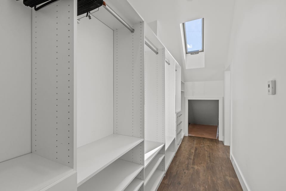Master walk-in closet