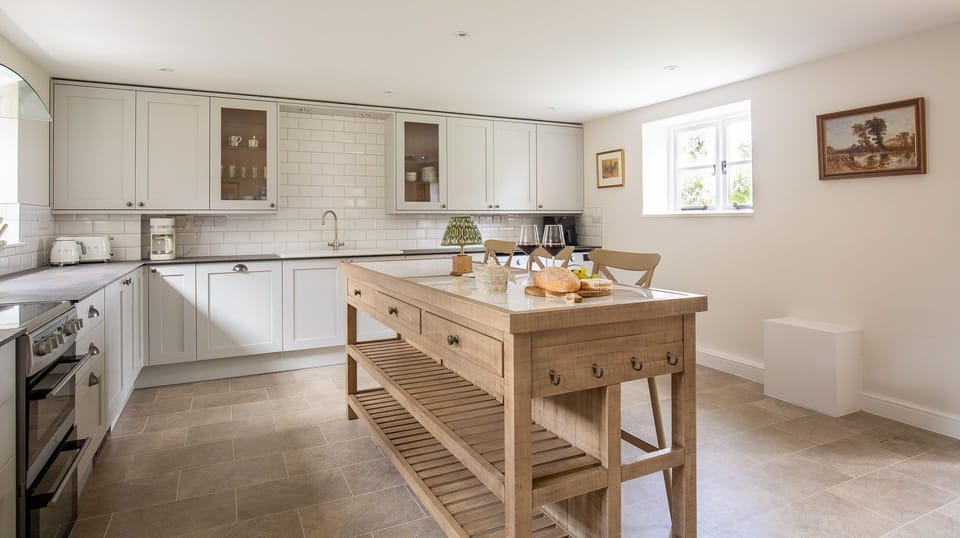 The kitchen has everything you need for your stay