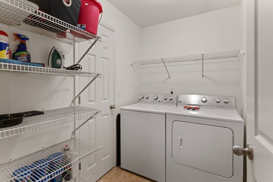 After returning from the pool, toss your towels in the dryer - then you're ready to head to the beach.