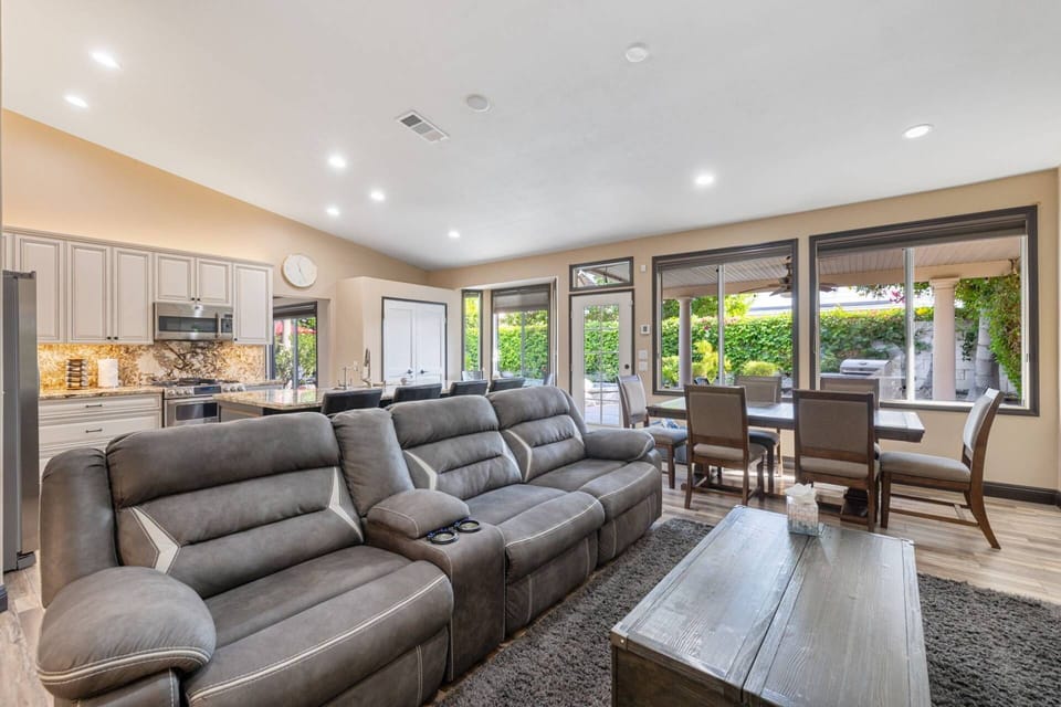 Open Floor Plan - Living Room, Dining Room & Kitchen