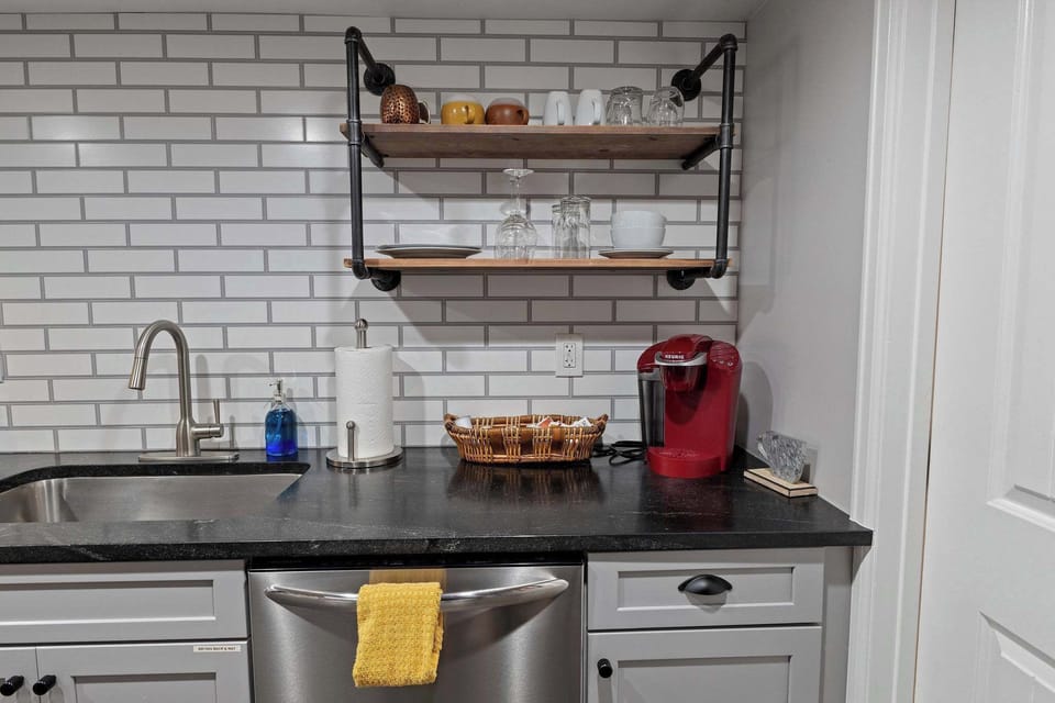 There is plenty of dishware, cookware and utensils so you can cook a meal.