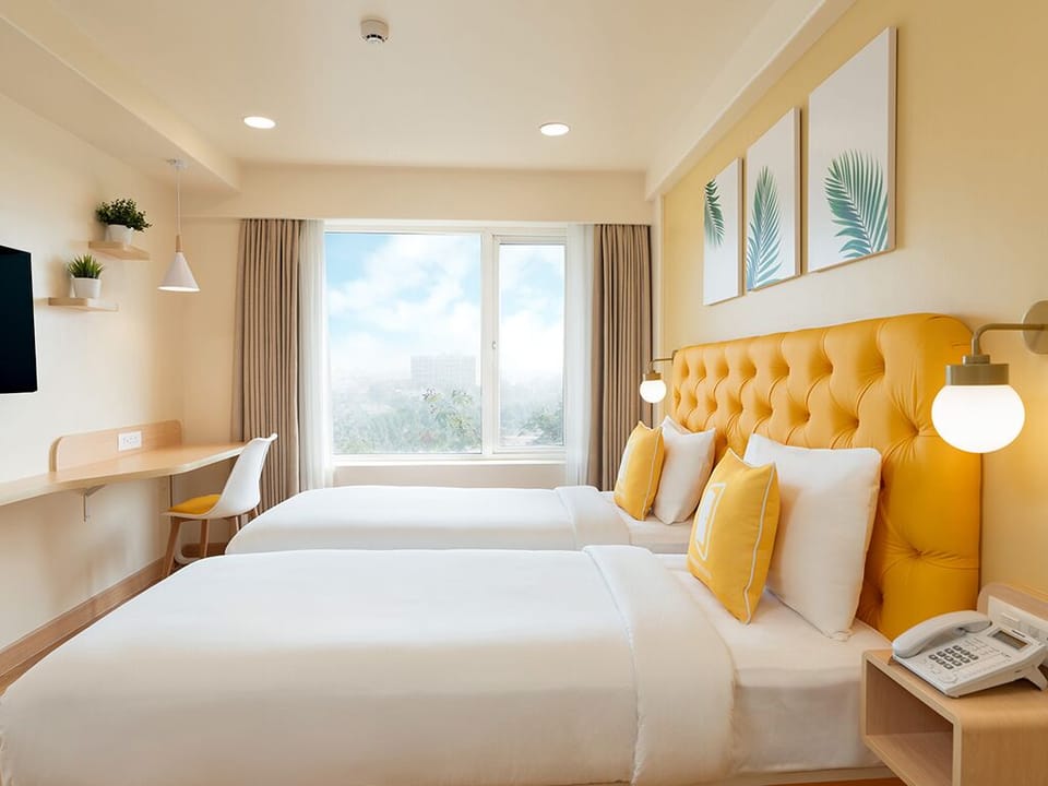 Standard Twin Room, City View | View from room