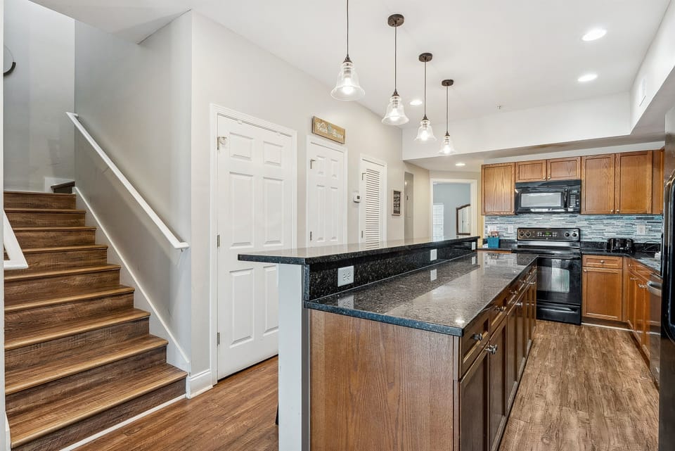 Fully equipped kitchen with two refrigerators and everything you need to prepare meals