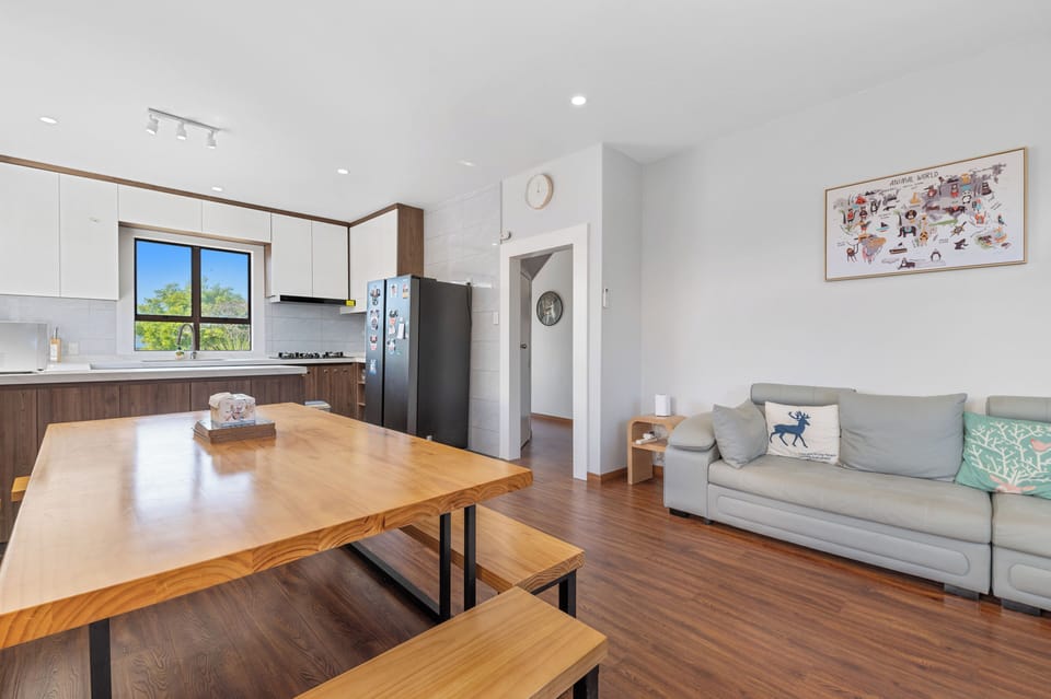 Living and dining area downstairs